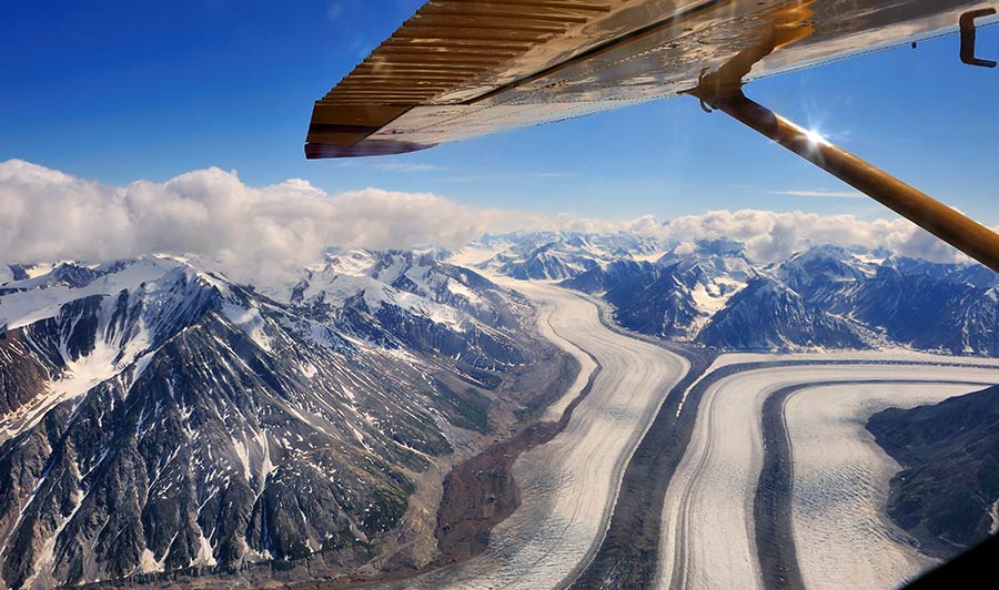 Mit dem Buschflugzeug über den Kluane Nationalpark