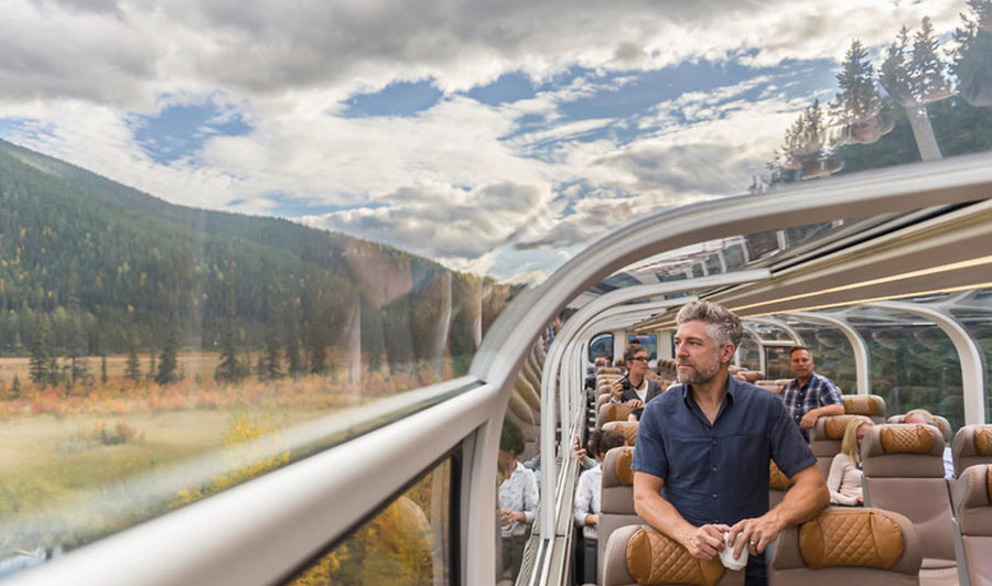 GoldLeaf-Abteil des Rocky Mountaineer