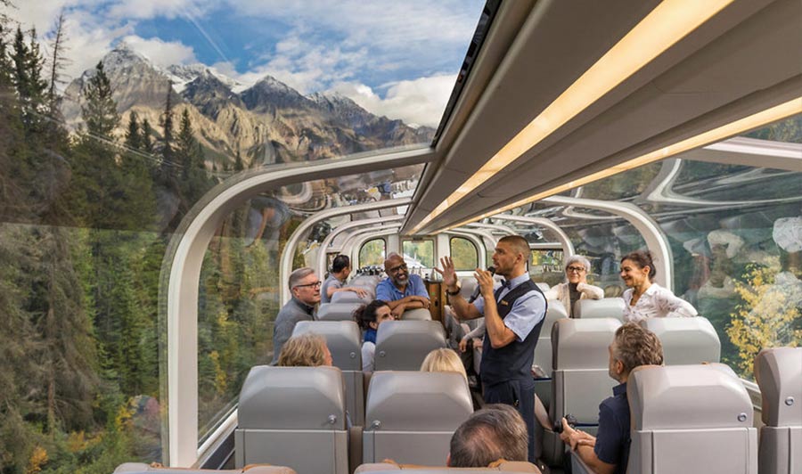 GoldLeaf-Abteil des Rocky Mountaineer