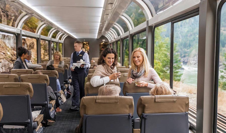 GoldLeaf-Abteil des Rocky Mountaineer