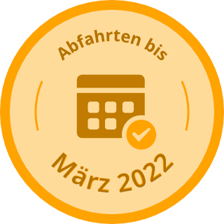 Abfahrten bis März 2022